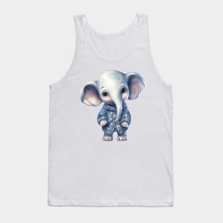 African Elephant Wearing Pajamas Tank Top